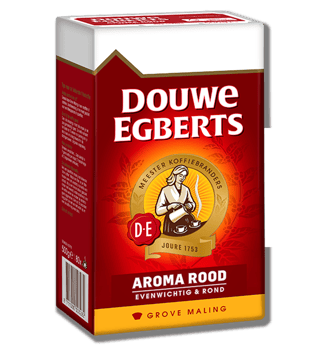 douwe egberts filterkoffie aroma rood grove maling