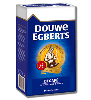 douwe egberts filterkoffie decafe zijkant