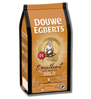 douwe egberts filterkoffie excellent gold zijkant
