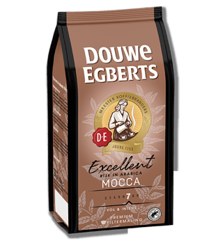 douwe egberts excellent black mocca zijkant