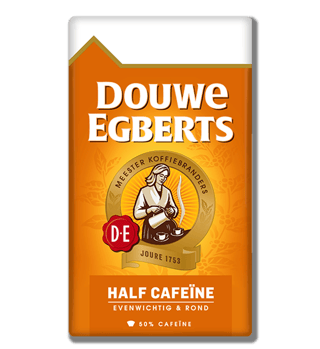 douwe egberts filterkoffie half cafeine