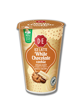 douwe egberts ijskoffie ice latte white chocolate cookie
