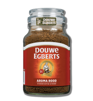 douwe egberts oploskoffie aroma rood