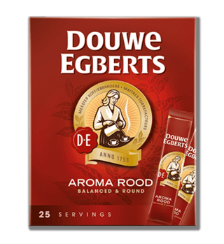 douwe egberts oploskoffie aroma rood sticks