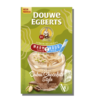de oploskoffie dubai chocolate front