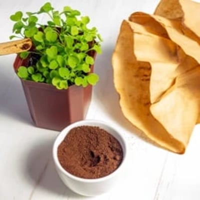 planten en koffiedik