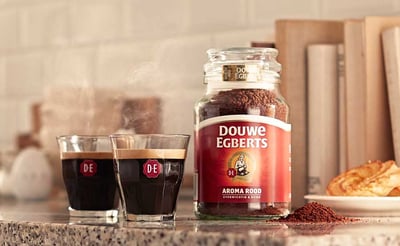 de oploskoffie aroma rood product teaser