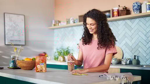 de oploskoffie hero visual mobile