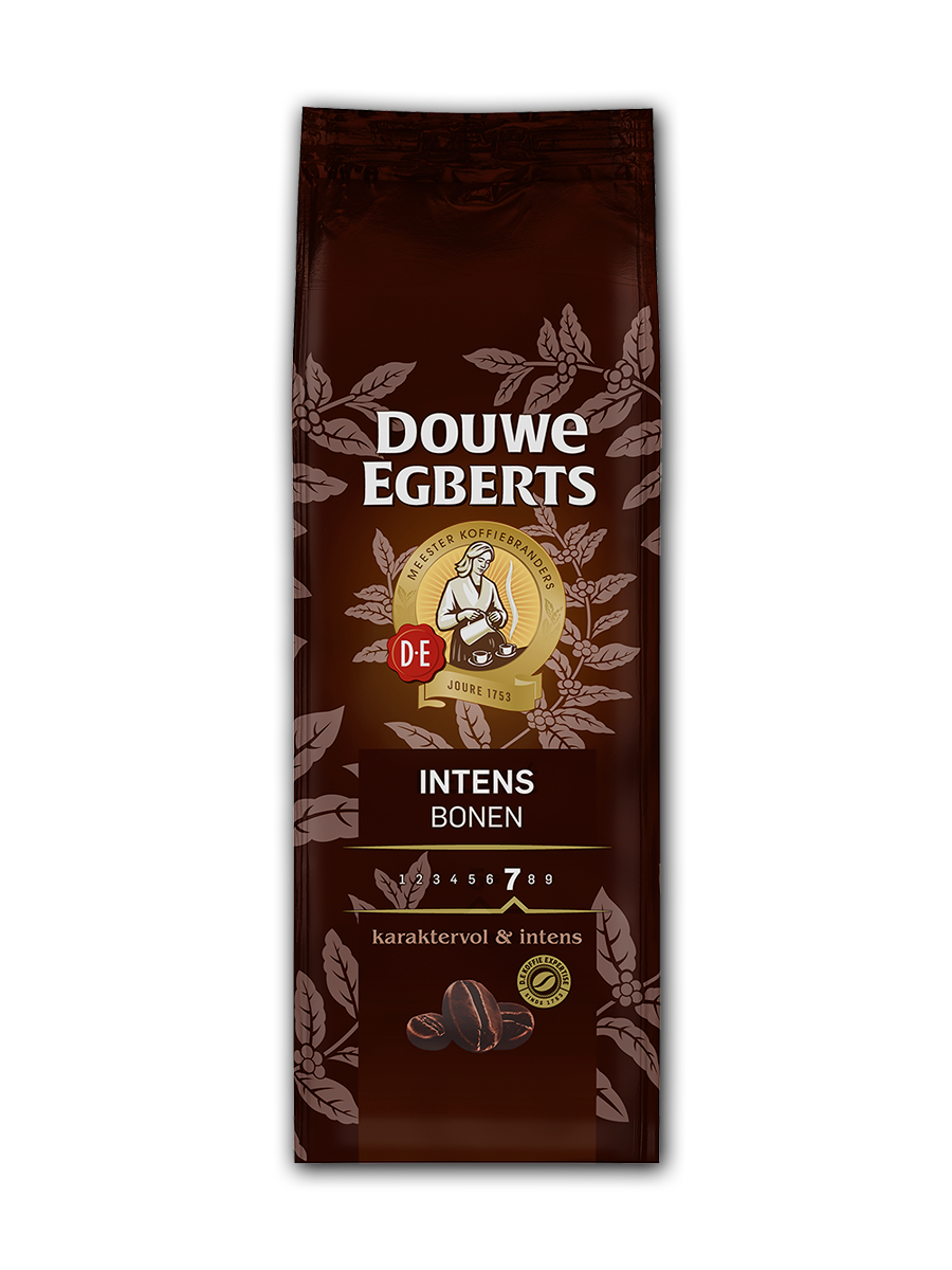 de koffiebonen intens