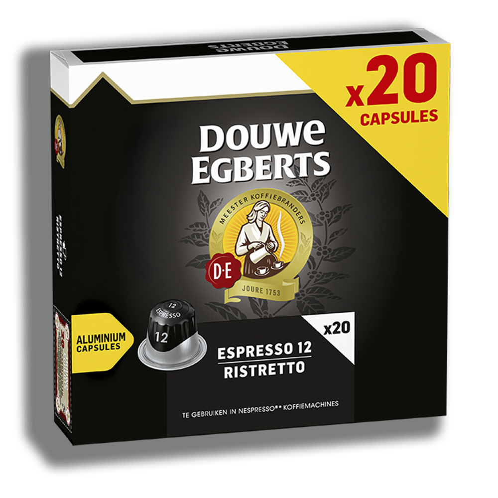 douwe egberts koffiecups espresso ristretto zijkant
