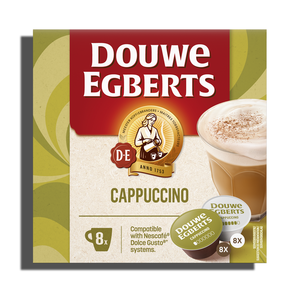 de koffiecups dolce gusto cappucino front