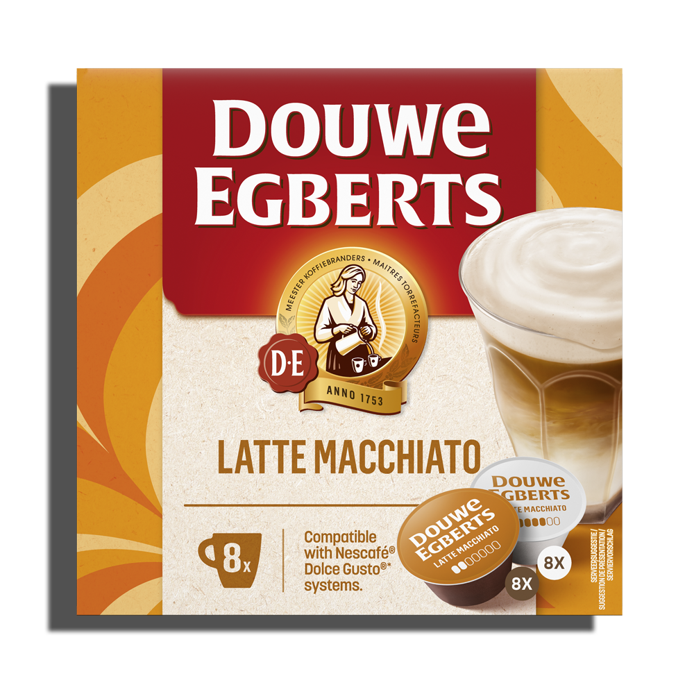 de koffiecups dolce gusto latte macchiato front