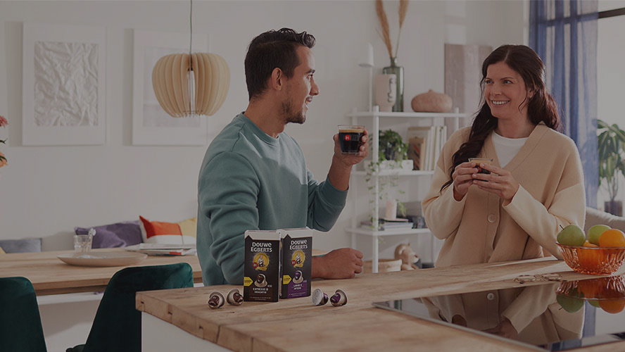 de koffiecups hero visual mobile