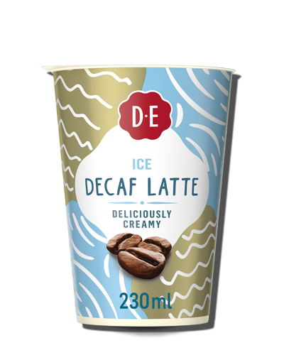 de ice coffee decaf latte f