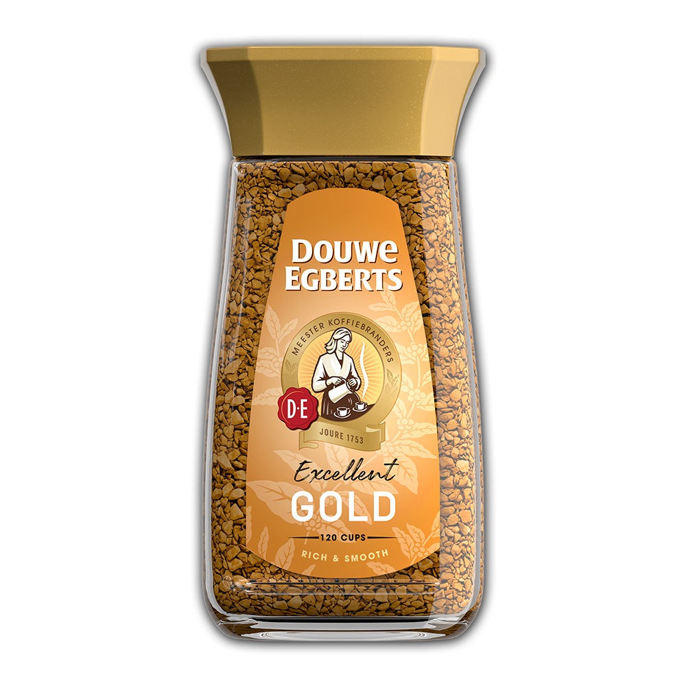 douwe egberts oploskoffie excellent gold