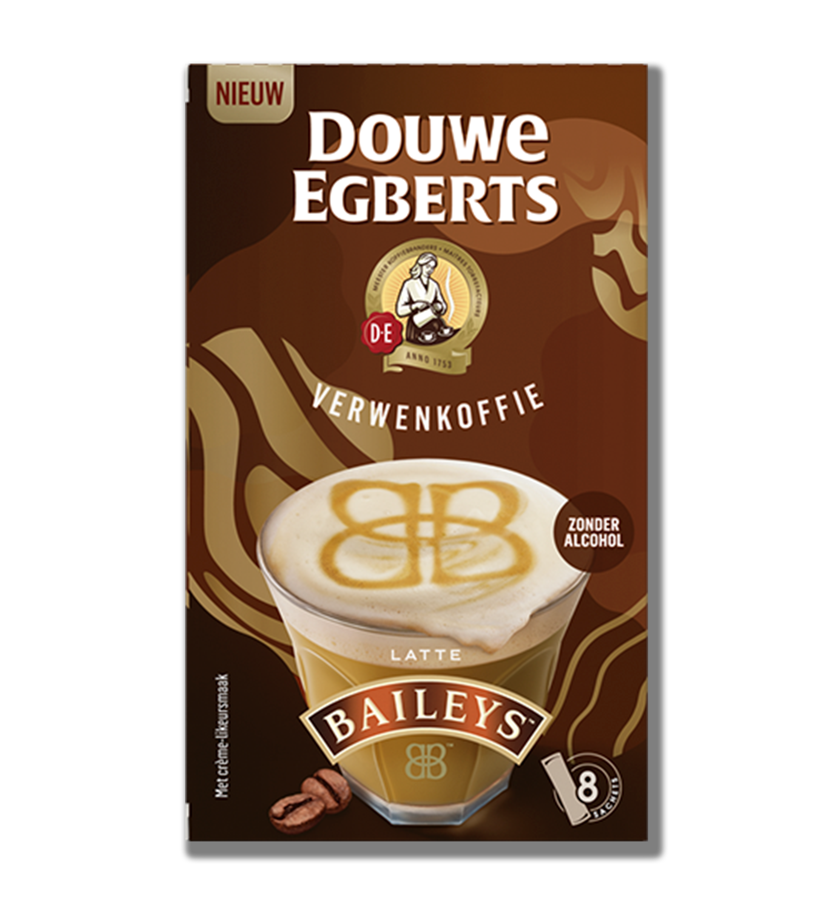 douwe egberts oploskoffie latte baileys