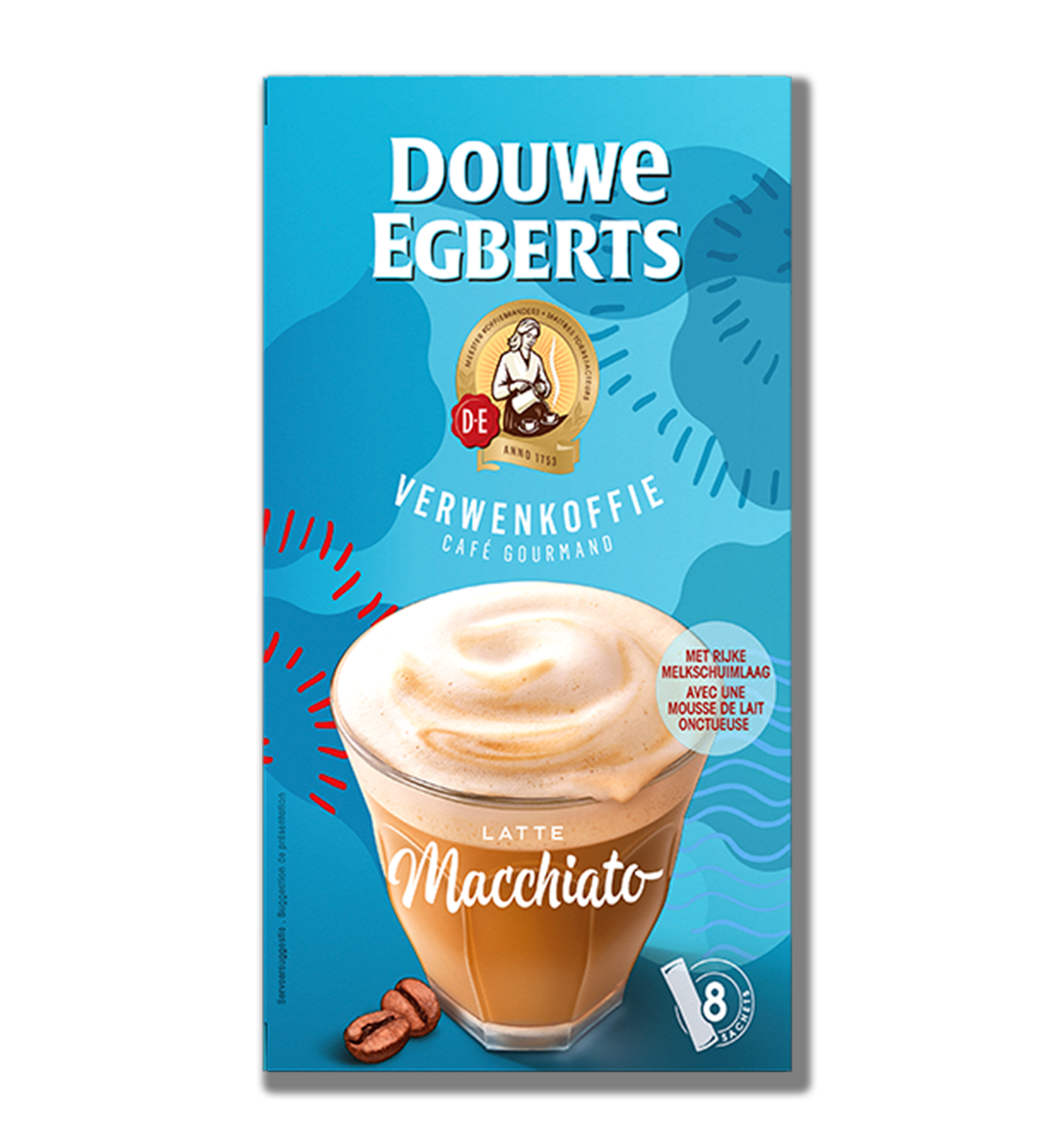 douwe egberts oploskoffie latte macchiato verwenkoffie